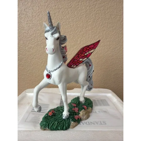 Hamilton Collection Jeweled Reflections Ruby Regalia Unicorn USED w/Box & COA - Picture 7 of 16